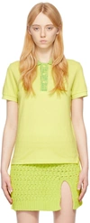 Bottega Veneta Short-sleeve Polo Shirt In 7275 Kiwi