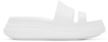 Rag & Bone Brixley Rubber Slide Flatform Sandals In Wht