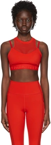 ADIDAS X IVY PARK RED RECYCLED POLYESTER SPORTS BRA