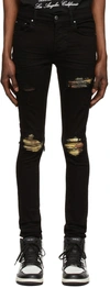 Amiri Aloha Low-rise Skinny Jeans In Black