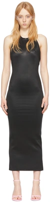 Alexander Wang Halter Dress With Bonded Seams In 001 Black