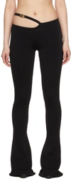 Balmain Black Viscose Lounge Pants In 0pa Black