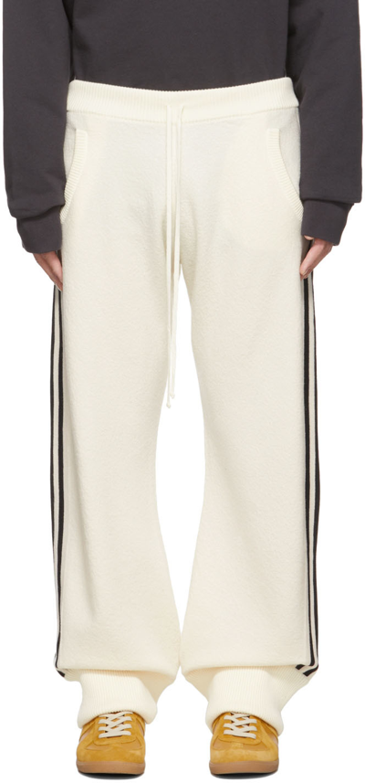 Maison Margiela Side Stripe Wool Track Trousers In Neutrals