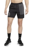 Nike Dri-fit Wild Run Flex Stride Men's Brief-lined Running Shorts In Black,anthracite
