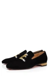 CHRISTIAN LOUBOUTIN COLONNAKI CRUISE SUEDE VENETIAN LOAFER