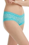 HANKY PANKY X-DYE LEOPARD PRINT LACE BOYSHORTS