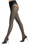 Falke Houndstooth Tights In Powder