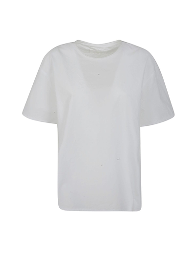 Labo.art S/s Round Neck Basic Sweater In White