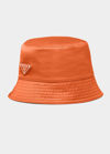 PRADA RECYCLED NYLON BUCKET HAT