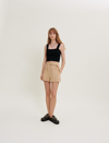 MAJE KNITTED CROP TOP WITH STRAPS FOR FALL/WINTER