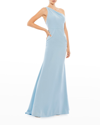 Mac Duggal Cutout One-shoulder Gown In White
