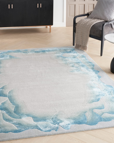 Nourcouture Cristina Hand-loomed Rug, 8' X 10' In Blue
