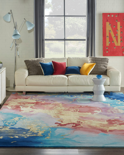 Nourcouture Rolando Hand-tufted Rug, 9' X 12' In Multi Jewel