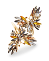 Kim Seybert Butterflies Napkin Ring, Set Of 4 In Champagne/crystal