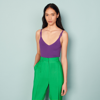 Sandro Knitted Vest Top In Purple