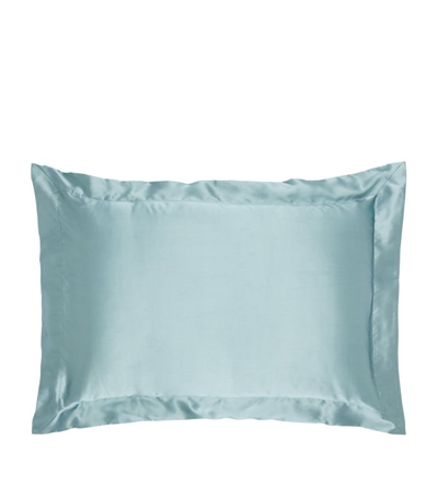 Gingerlily Silk Teal Pillowcase (50cm X 75cm) In Green