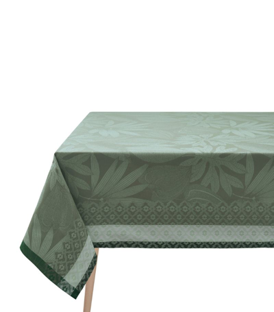 Le Jacquard Français Nature Sauvage Tablecloth (175cm X 320cm) In Green