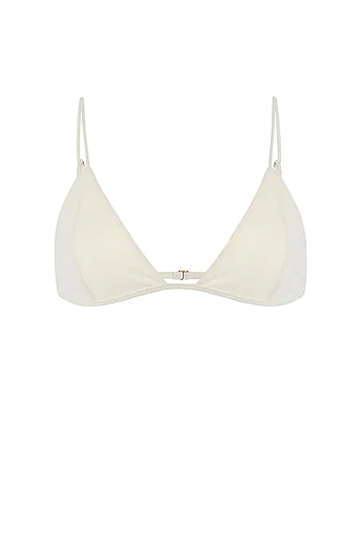 The Row White Fion Bra In Natural White