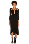 Isabel Marant Jadessi Cutout Stretch-jersey Midi Dress In Black