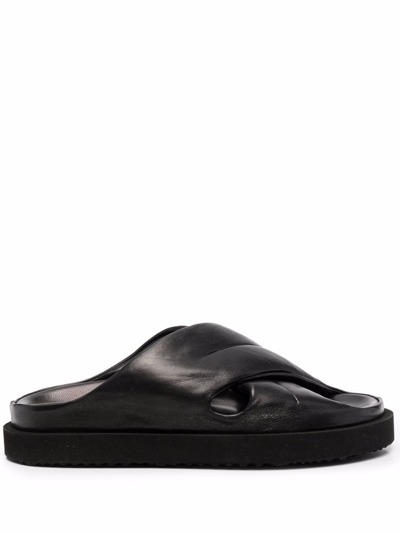 Officine Creative Chora 104 Cross-strap Sandals In Schwarz