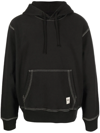 Stussy Contrast-color Stitching Label Hoodie In Black