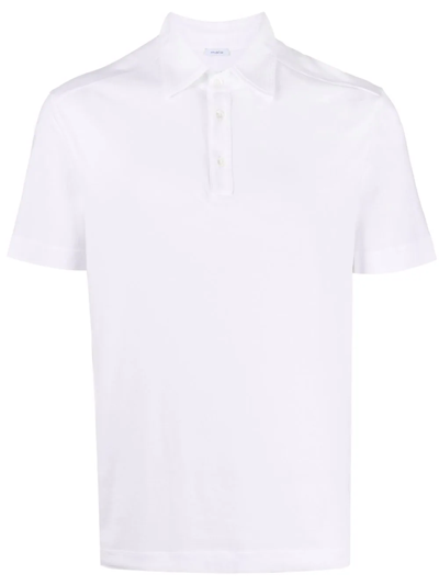 Malo Short-sleeved Knit Polo Shirt In Black