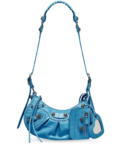 Balenciaga Le Cagole Xs Shoulder Bag In Blue