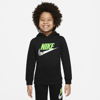 Nike Sportswear Club Fleece Little Kids' Pullover Hoodie In Black