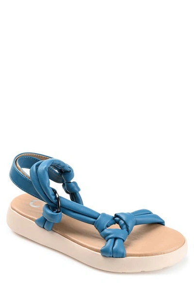 Journee Collection Women's Marri Sandals In Blue
