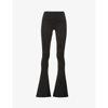 16ARLINGTON KORO FLARED HIGH-RISE STRETCH-WOVEN TROUSERS