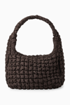 Cos Quilted Oversized Shoulder Bag In Brown