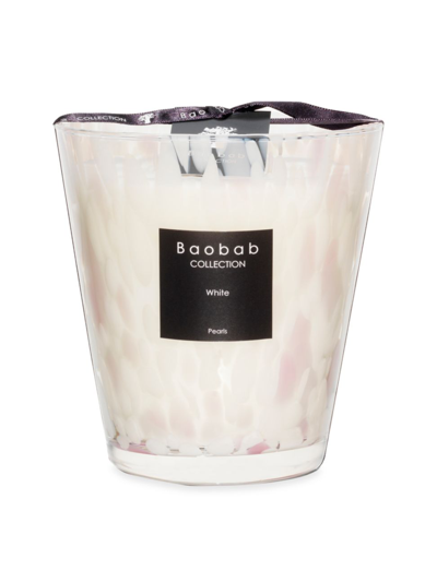 Baobab Collection Pearls White Pearl Candle