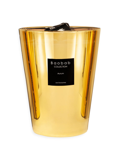 Baobab Collection Les Exclusives Aurum Candle In Gold