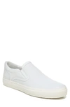 Vince Men's Fletcher Suede Slip-on Sneakers In White