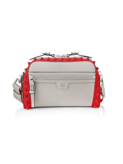 Christian Louboutin Loubitown Leather Crossbody Bag In Sasso Loubi