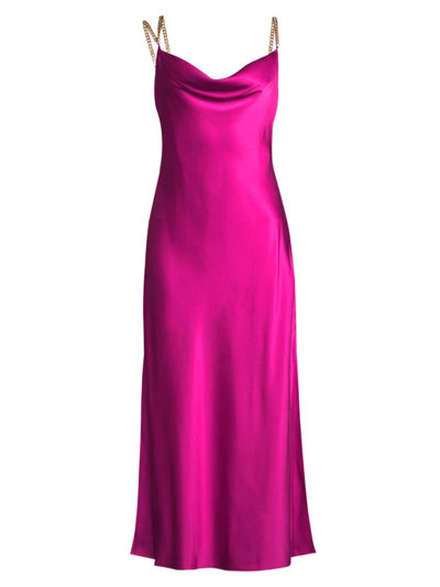 Aiifos Spring Structures Talia Dress In Fuchsia