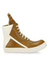 Rick Owens Geo Basketball Sneakers In Brown