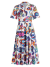 JASON WU COLLECTION WOMEN'S ABSTRACT FLORAL SHIRTDRESS