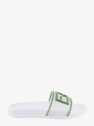 Fendi Logo Slide In White