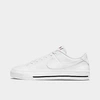 Nike Court Legacy Sneaker In White/white/black/volt/team Orange