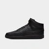 Nike Men's Court Vision Mid Casual Shoes In Black