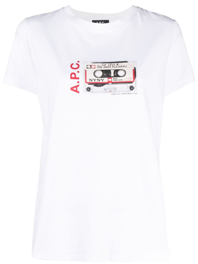 Apc "samy" T-shirt Unisex In White