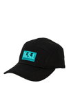 Diesel Black Cotton Logo Cap In Black