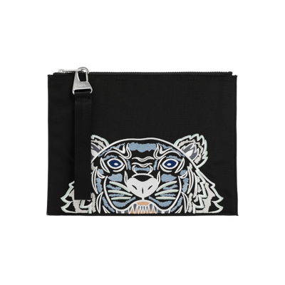Kenzo Kampus Tiger Embroidered Large Pouch