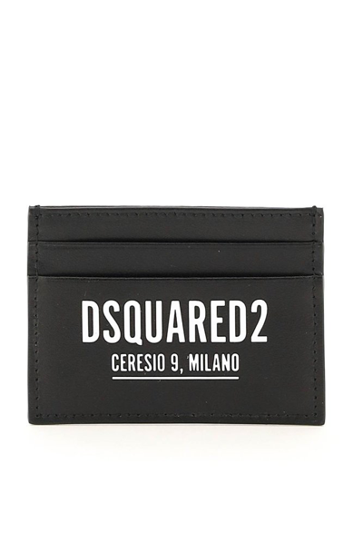Dsquared2 Logo Printed Cardholder In Black