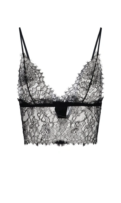 Dolce & Gabbana Lace Detailed Camisole Top In Nero