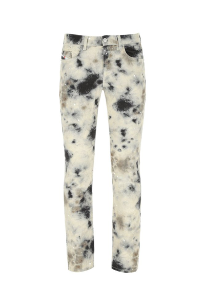 Diesel Red Tag X A-cold-wall* Tie-dye Printed Jeans In Neutrals