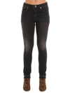 SAINT LAURENT SAINT LAURENT SKINNY FRAYED EDGE JEANS