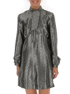 SAINT LAURENT SAINT LAURENT METALLIC EMPIRE LINE DRESS