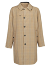 LANVIN LANVIN REVERSIBLE CHECK RAINCOAT